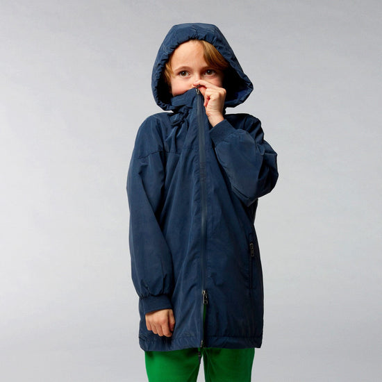 Serge Blanco Veste Longue Coupe-vent Junior Bleu Marine PLAY