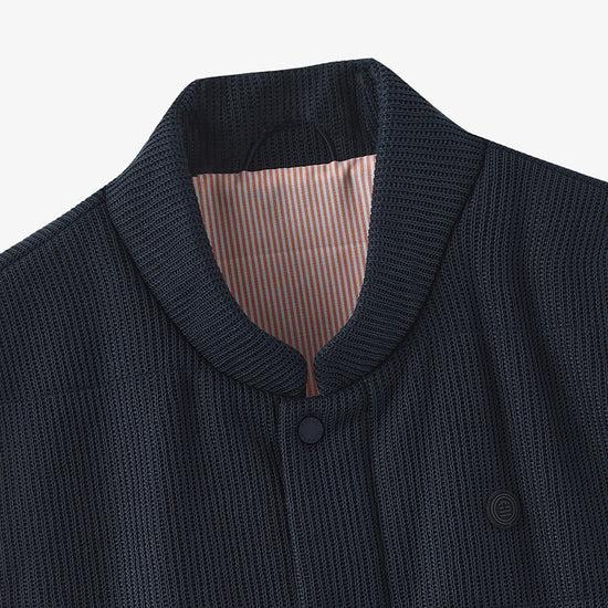Serge Blanco Veste Sans Manches Donatien En Maille Dark Navy