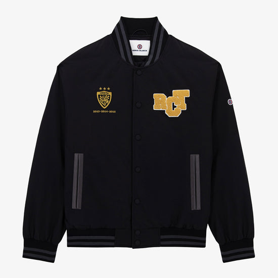 serge blanco Veste Teddy RCT Triplé Coupe d'Europe noire