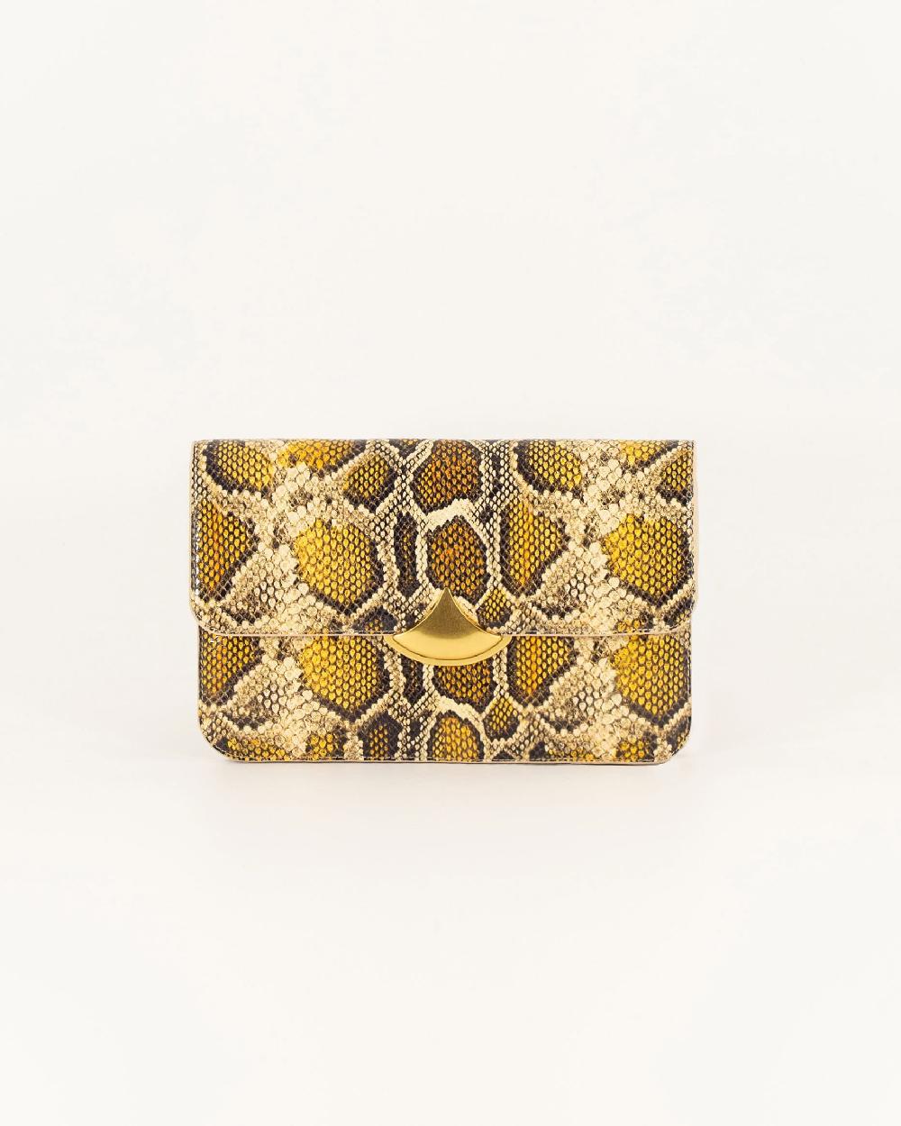 Sessun DIVILUZ POUCH Yellow Python
