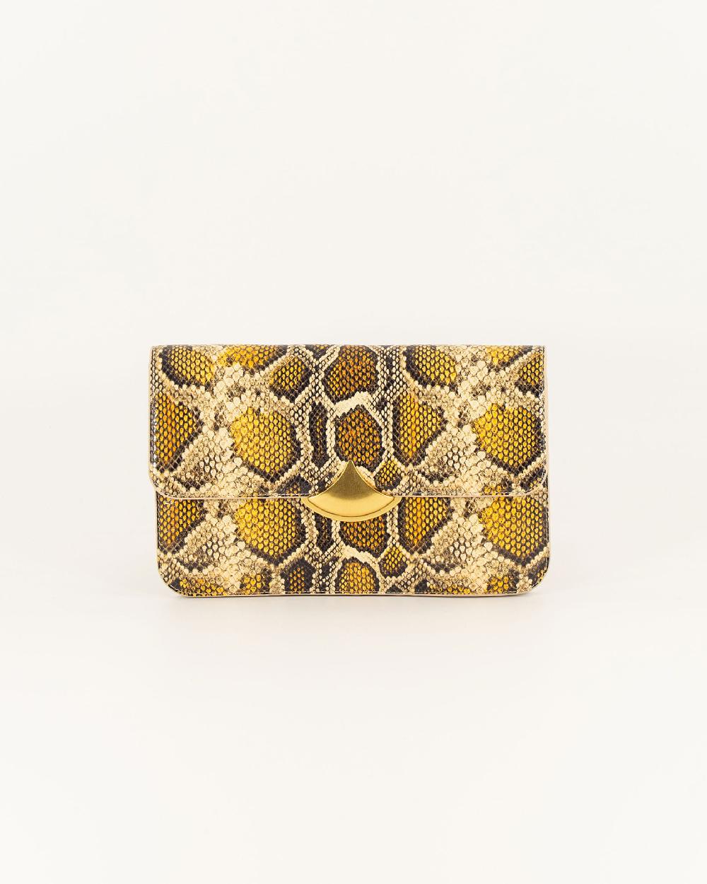 Sessun DIVILUZ POUCH Yellow Python