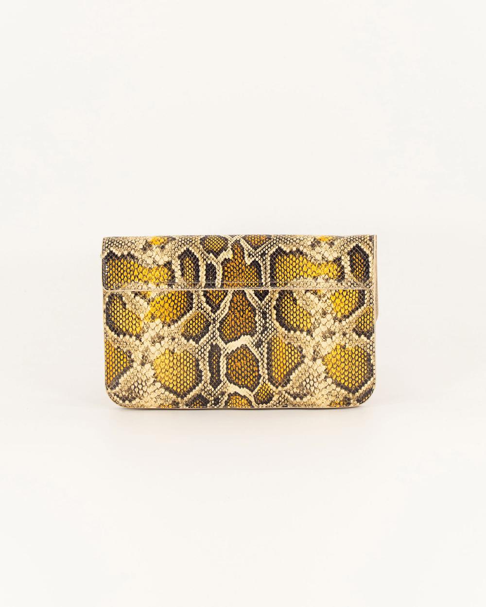 Sessun DIVILUZ POUCH Yellow Python
