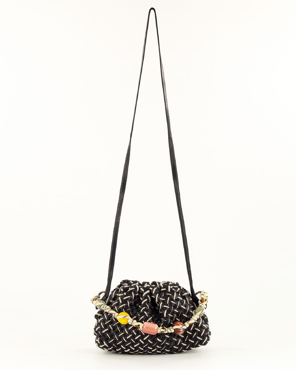 Sessun LUNA CLUTCH Whiblack