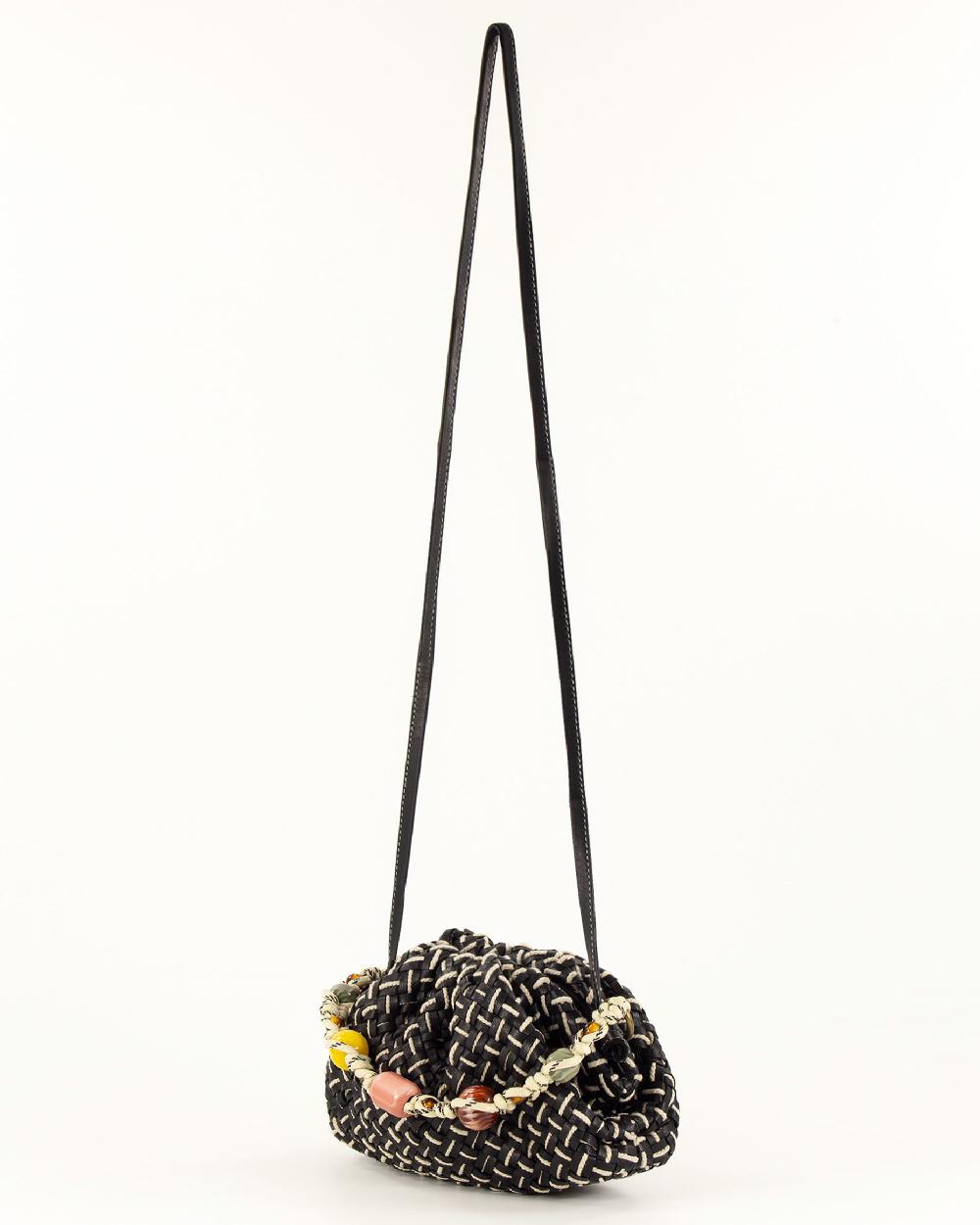 Sessun LUNA CLUTCH Whiblack