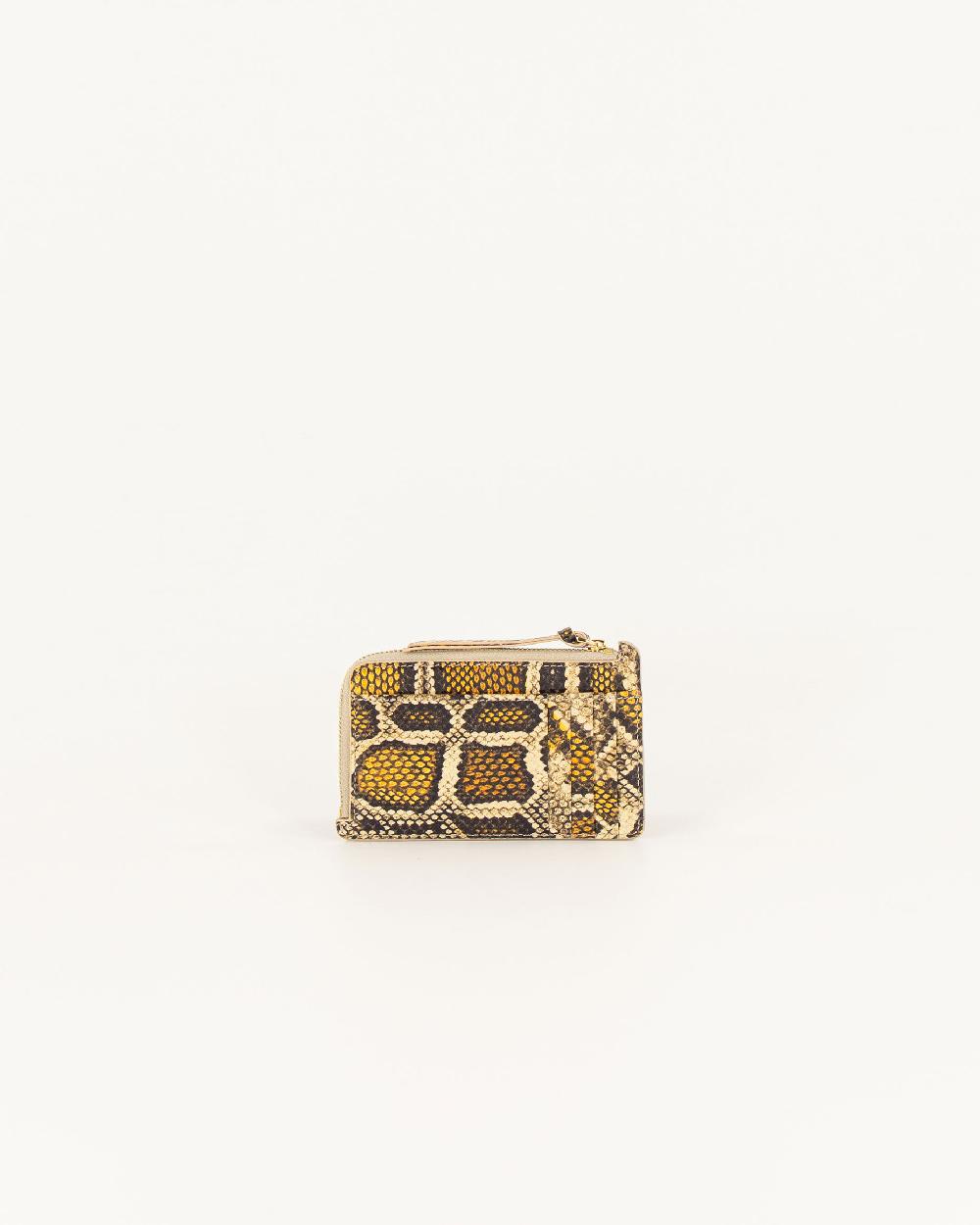 Sessun LUZI Purse Yellow Python