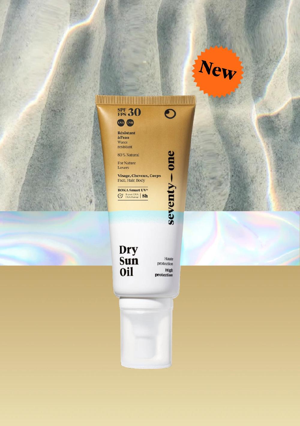 seventyone percent Dry Sun Oil SPF30 UVA-8H 100ml