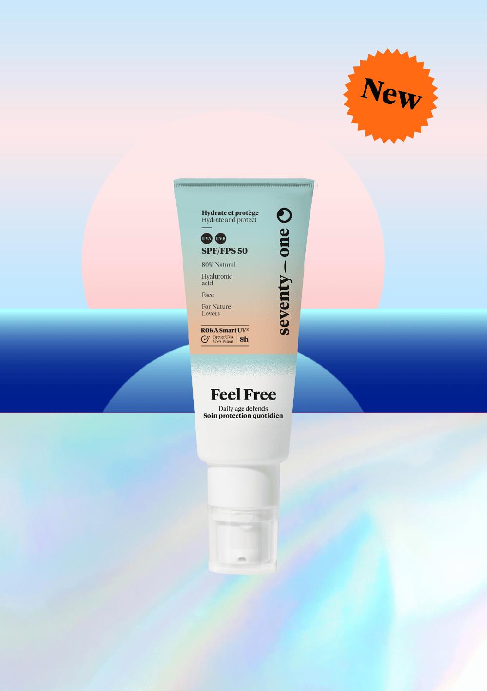 seventyone percent Feel Free SPF50 UVA-8H 40ml