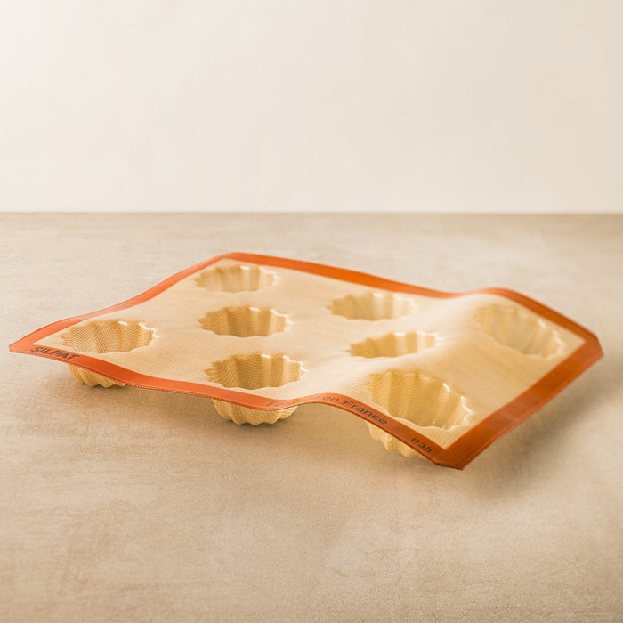 Silpat Moule 8 Mini-cakes Striés