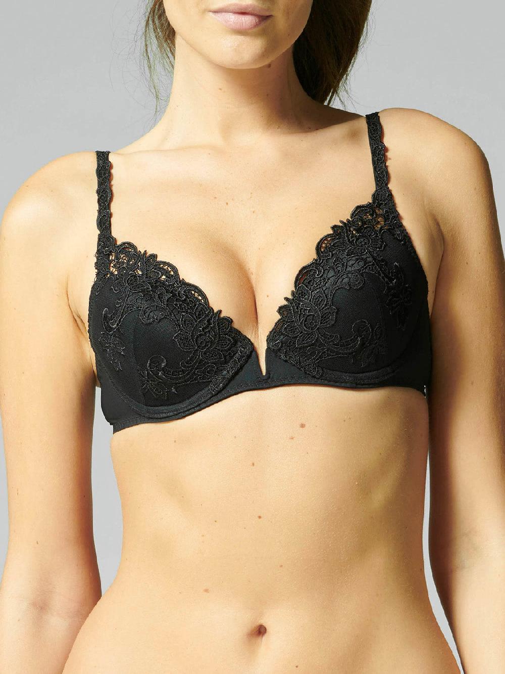 simone pérèle Soutien-gorge push-up - Noir/Noir