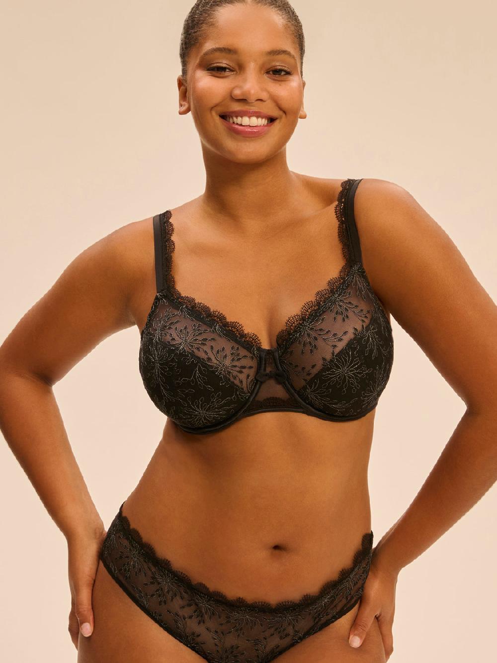 simone pérèle Soutien-gorge armature emboitant - Noir