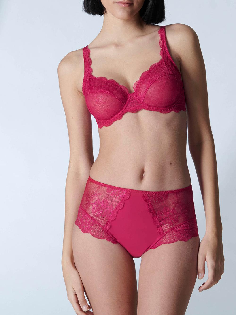 Simone Pérèle Soutien-gorge Avec Armature Decollete Carre - Cranberry