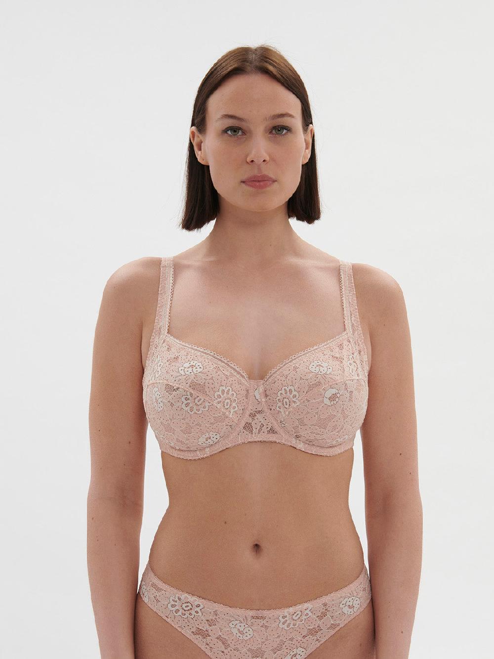 simone pérèle Soutien-gorge avec armature décolleté carré - Rose Ballet