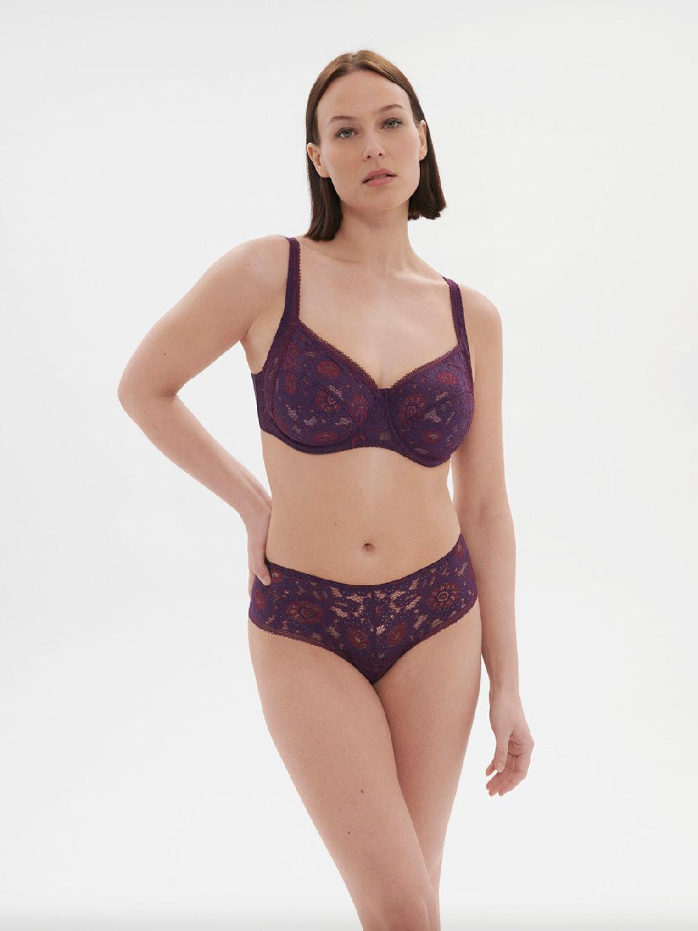 Simone Pérèle Soutien-gorge Avec Armature Décolleté Carré - Violet Euphoria