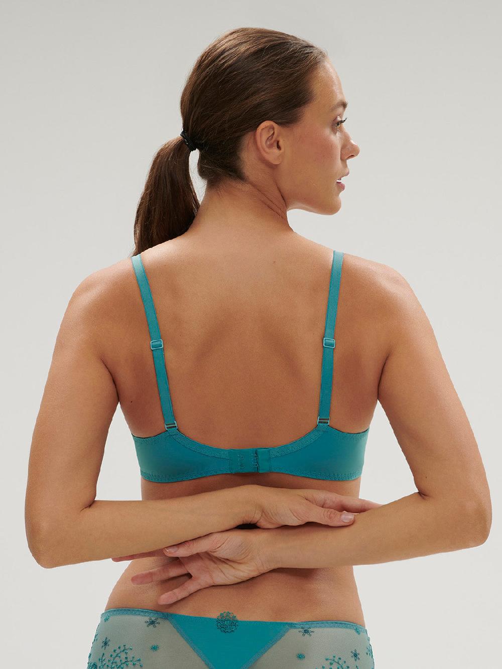 Simone Pérèle Soutien-gorge Avec Armature Décolleté Plongeant - Bleu Atoll