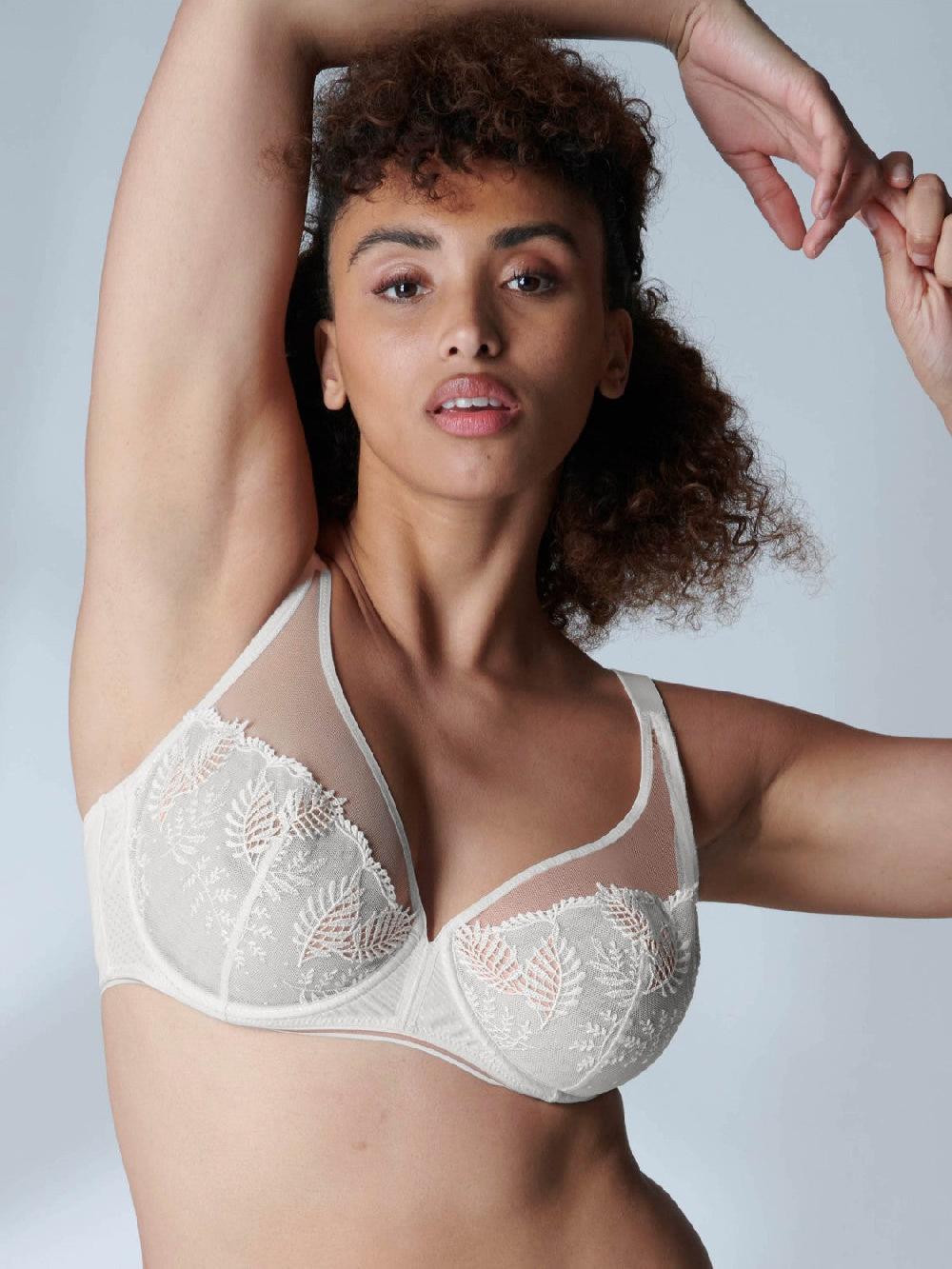 simone pérèle Soutien-gorge avec armature décolleté plongeant - Crême