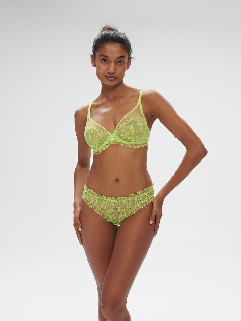 Simone Pérèle Soutien-gorge Avec Armature Décolleté Plongeant - Lime