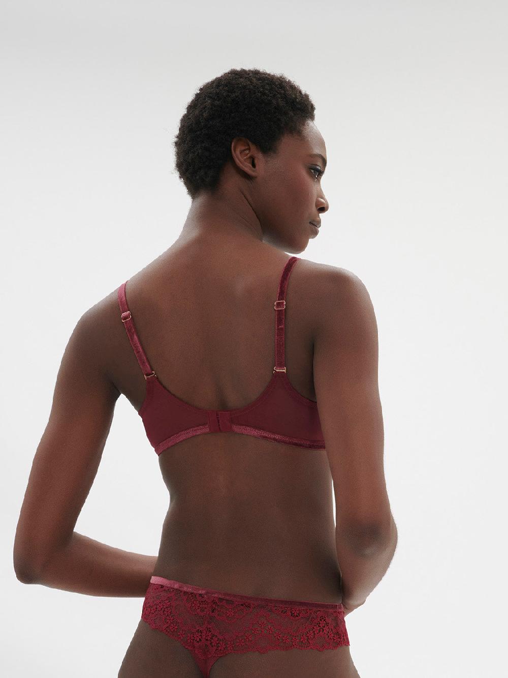 Simone Pérèle Soutien-gorge Avec Armature Décolleté Plongeant - Rouge Spinelle