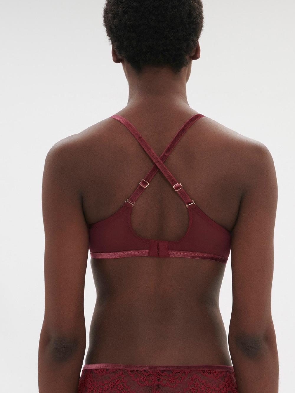 Simone Pérèle Soutien-gorge Avec Armature Décolleté Plongeant - Rouge Spinelle