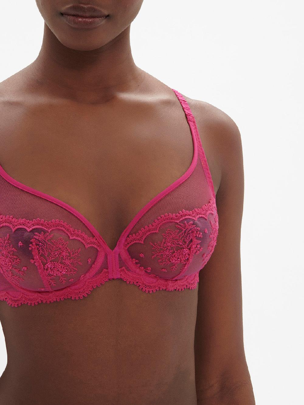 Simone Pérèle Soutien-gorge Avec Armature Décolleté Plongeant - Rose Disco