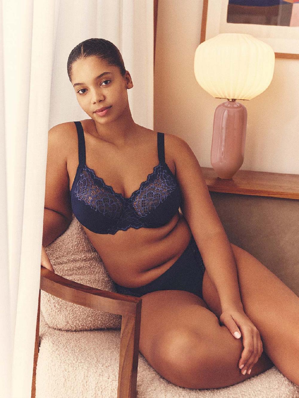 simone pérèle Soutien-gorge avec armature emboitant - Encre