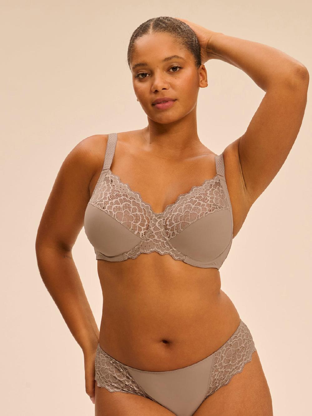 simone pérèle Soutien-gorge avec armature emboitant - Grège