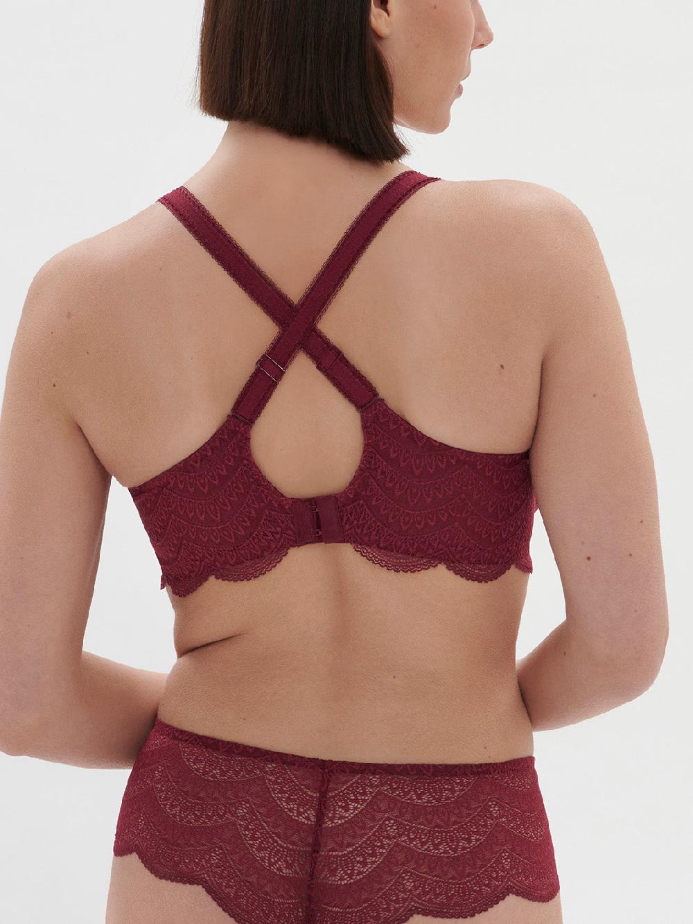 Simone Pérèle Soutien-gorge Avec Armature Emboitant - Rouge Spinelle