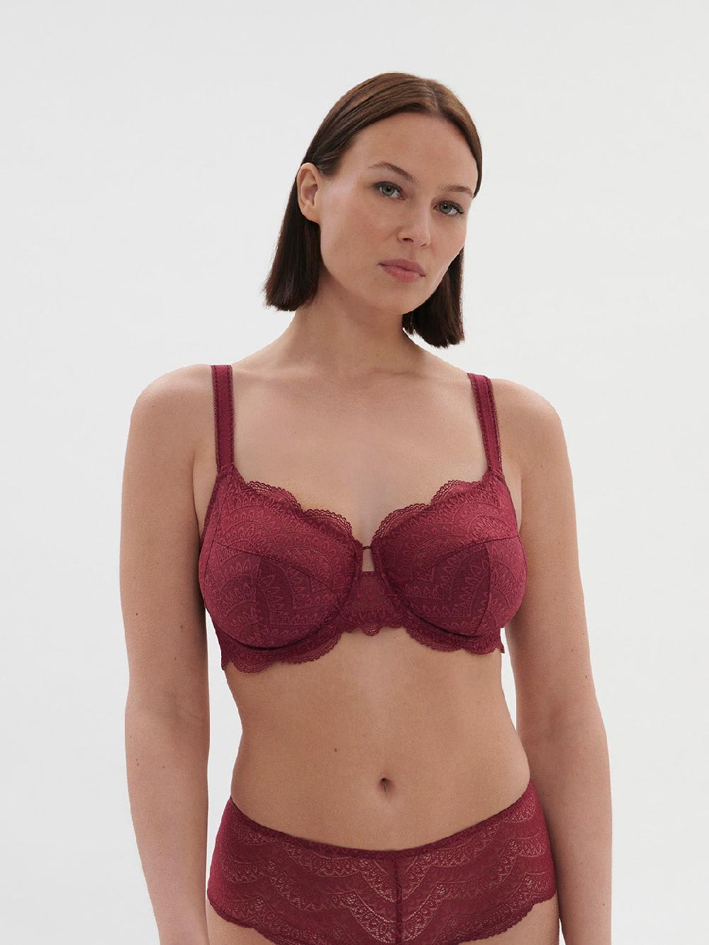 simone pérèle Soutien-gorge avec armature emboitant - Rouge Spinelle simone pérèle Soutien-gorge avec armature emboitant - Rouge Spinelle