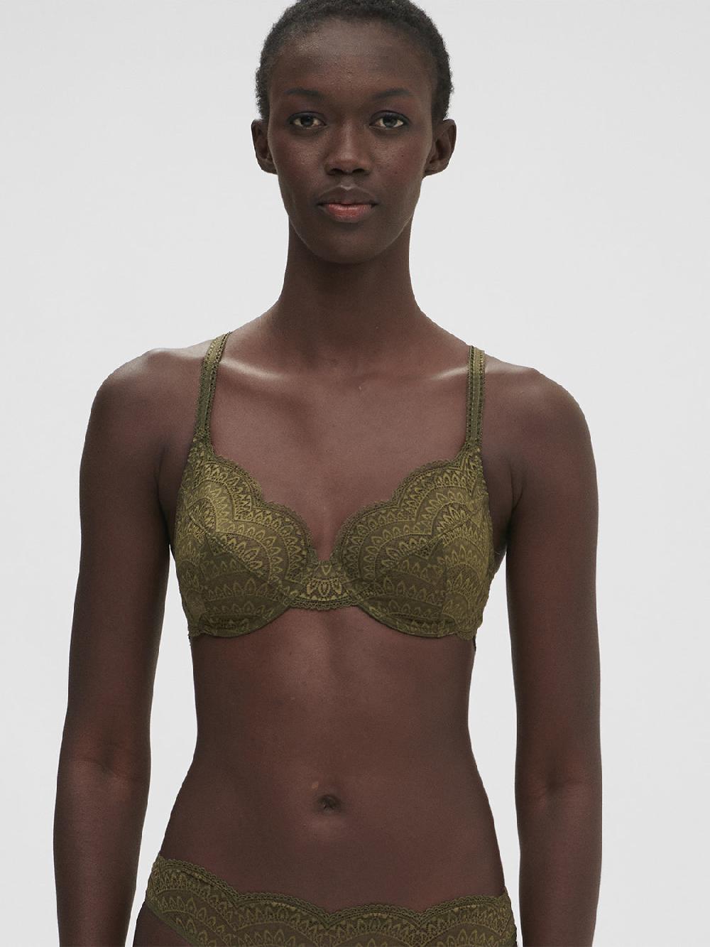 simone pérèle Soutien-gorge avec armatures classique - Vert Aventure