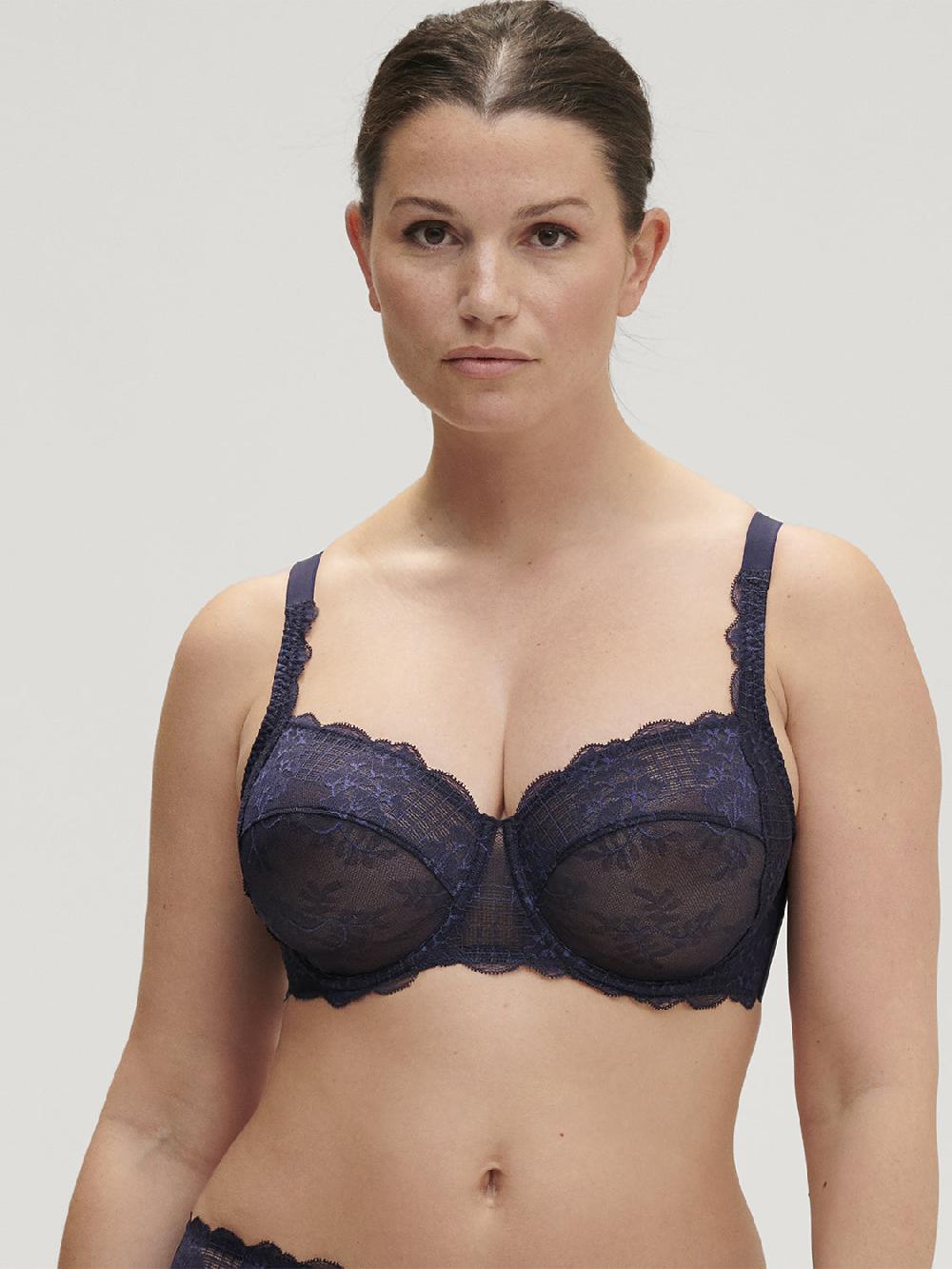 simone pérèle Soutien-gorge avec armatures décolleté carré - Bleu Cosmic