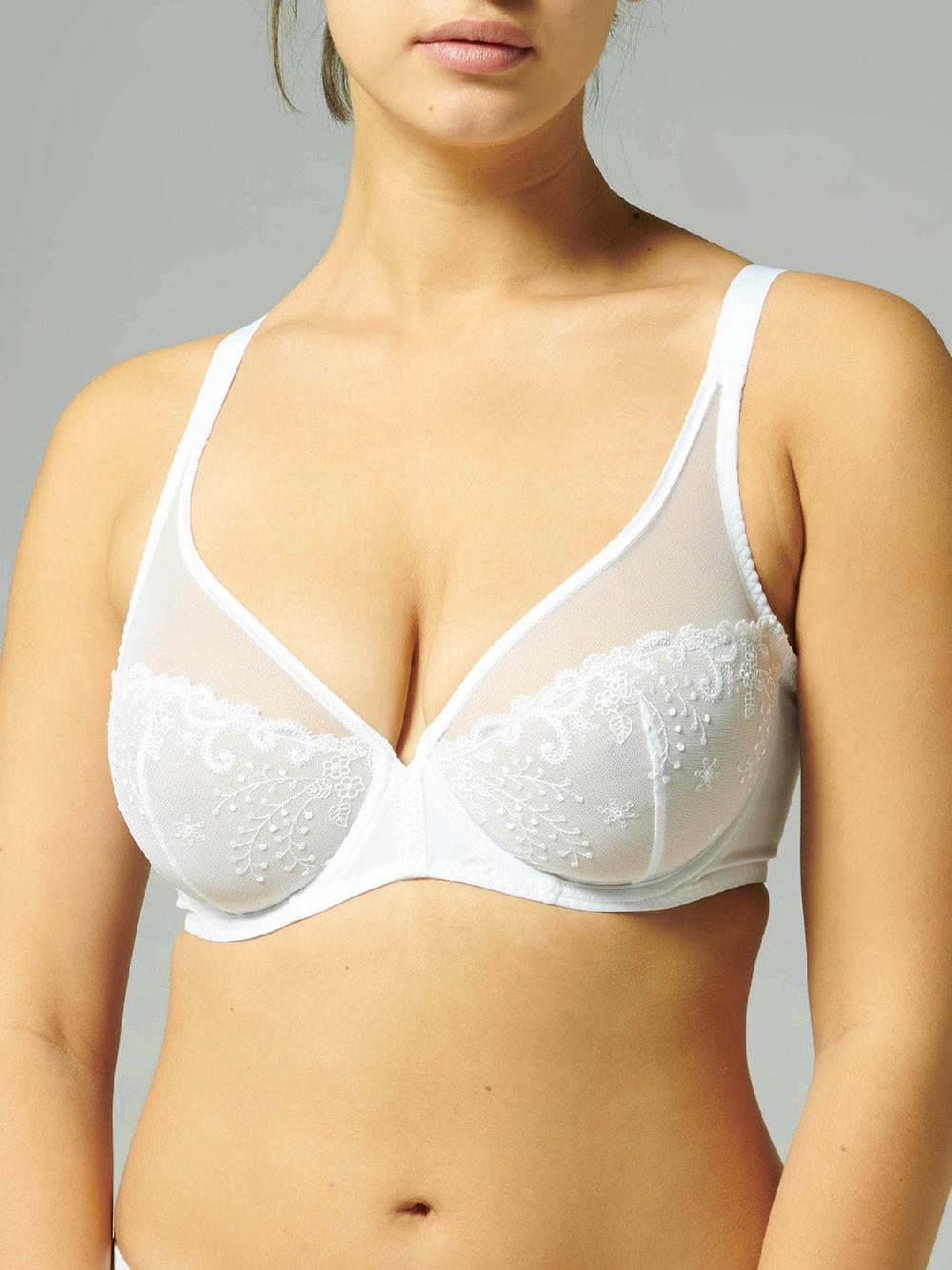 Simone Pérèle Soutien-gorge Avec Armatures Décolleté Plongeant - Blanc