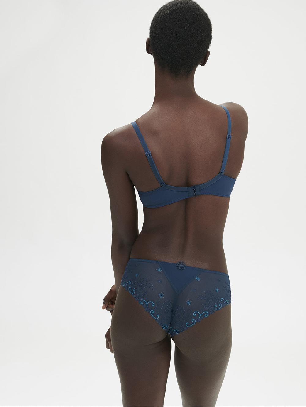 Simone Pérèle Soutien-gorge Avec Armatures Décolleté Plongeant - Bleu Prestige
