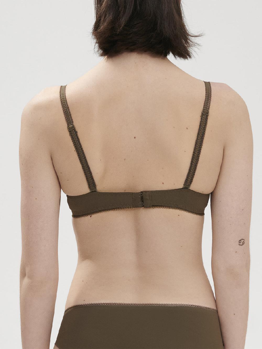 Simone Pérèle Soutien-gorge Avec Armatures Décolleté Plongeant - Vert Nomade
