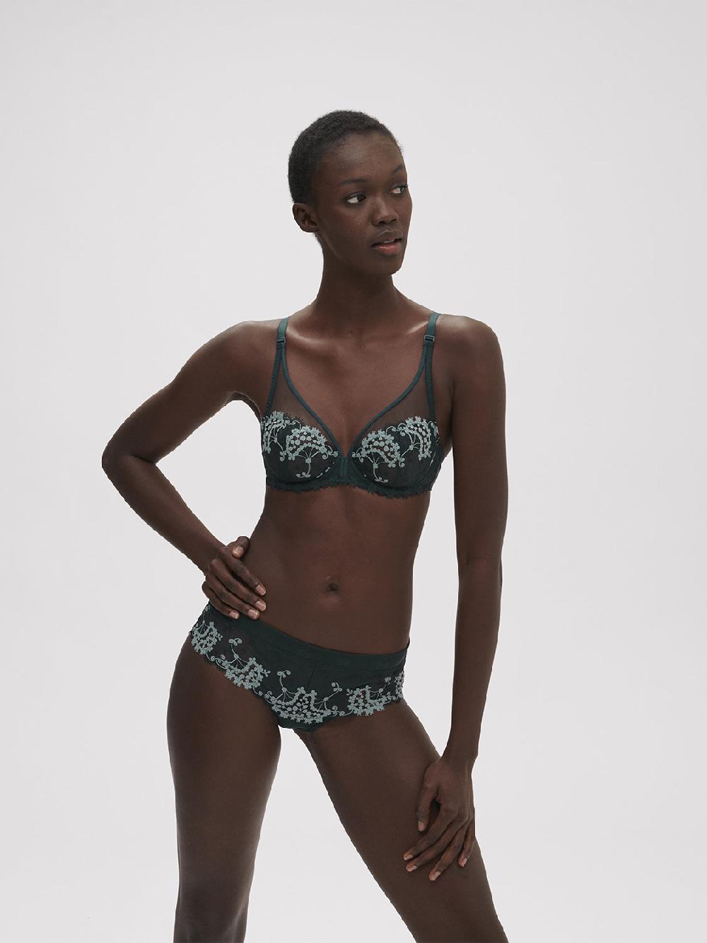 Simone Pérèle Soutien-gorge Avec Armatures Décolleté Plongeant - Vert Kolsaï