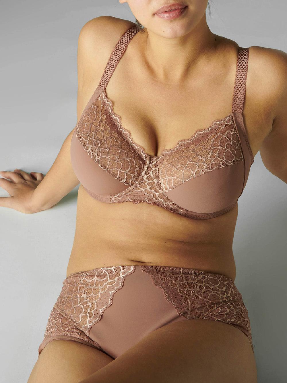simone pérèle Soutien-gorge avec armatures emboîtant - Brun coco