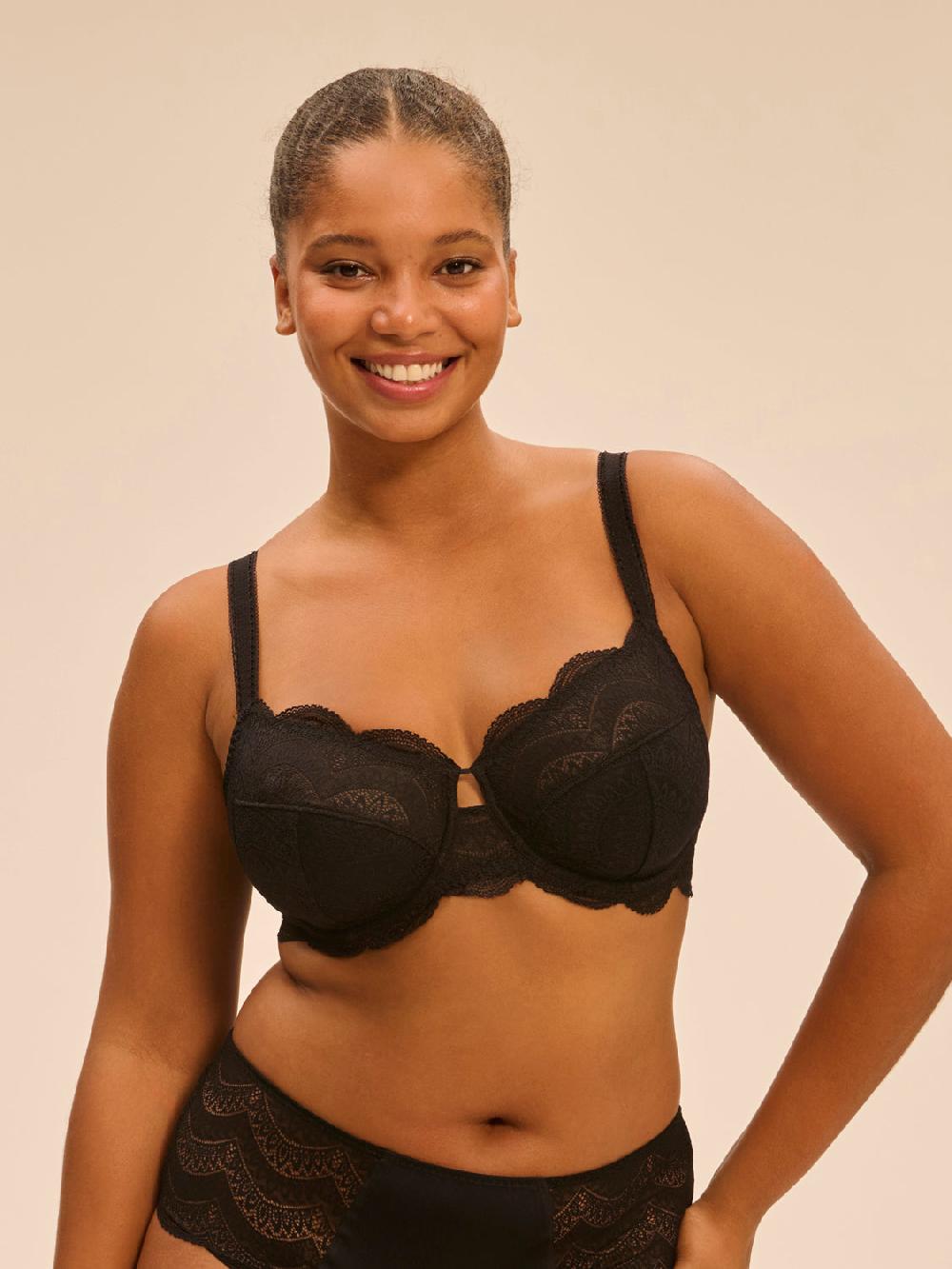 simone pérèle Soutien-gorge avec armatures emboitant - Noir