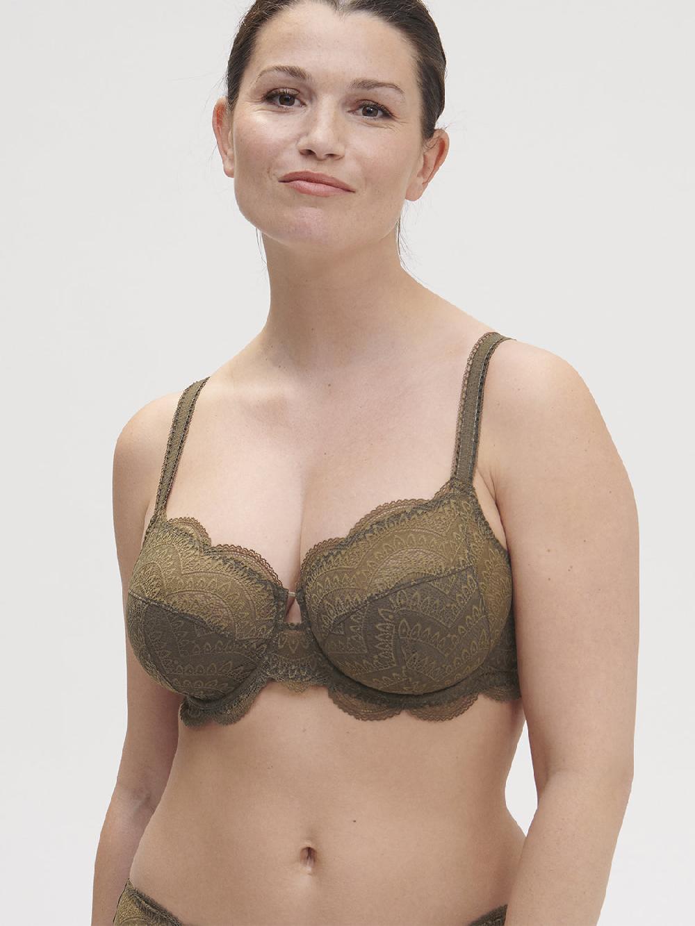 simone pérèle Soutien-gorge avec armatures emboitant - Vert Aventure