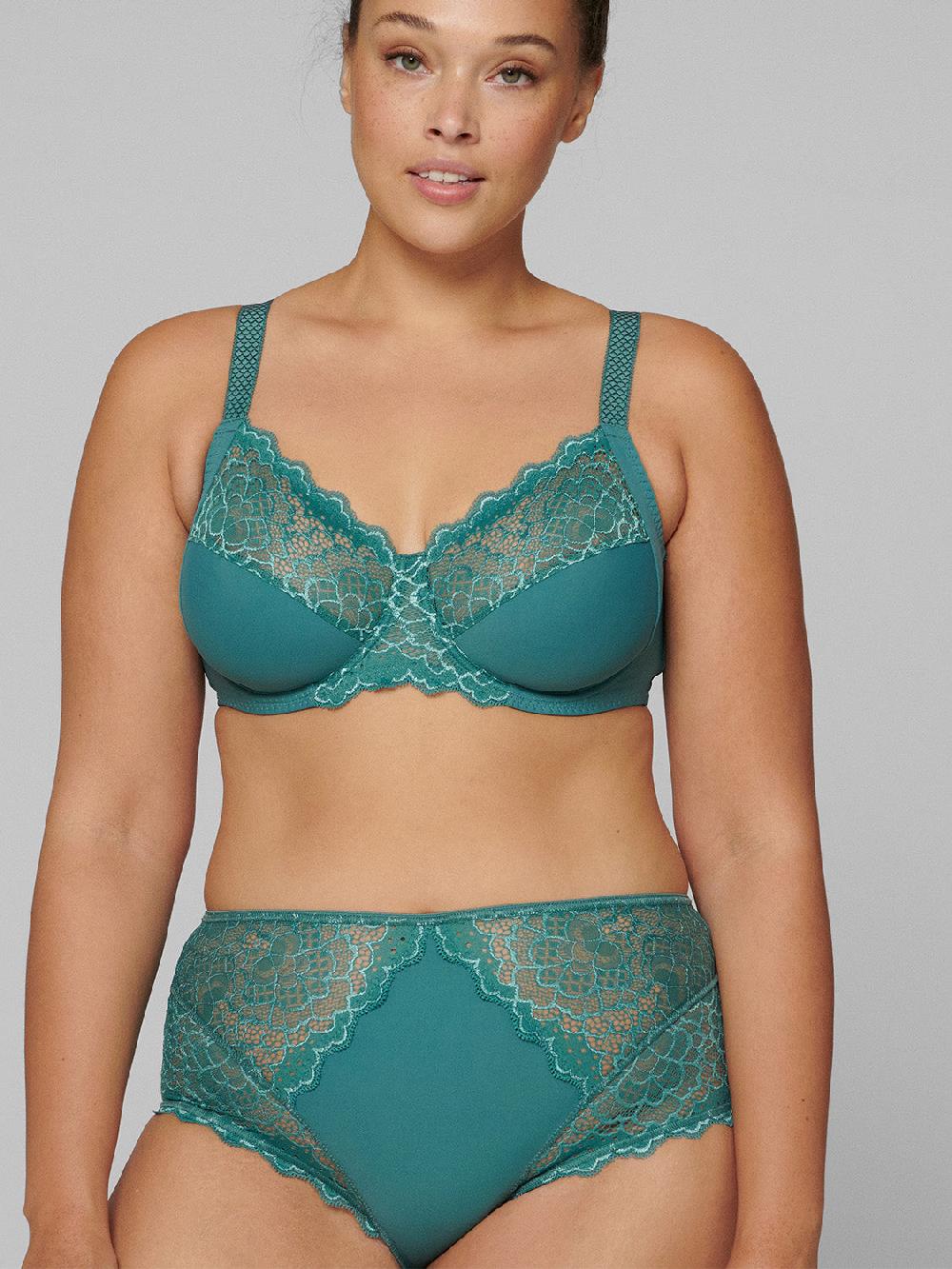 Simone Pérèle Soutien-gorge Avec Armatures Emboîtant - Vert Boréal