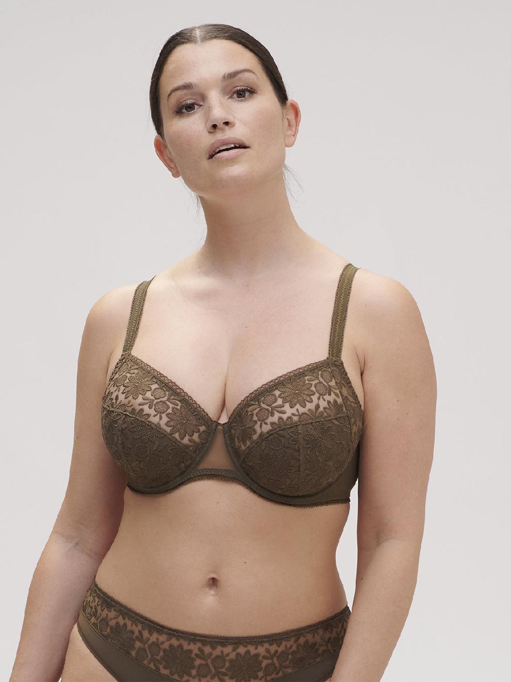 simone pérèle Soutien-gorge avec armatures emboitant - Vert Nomade