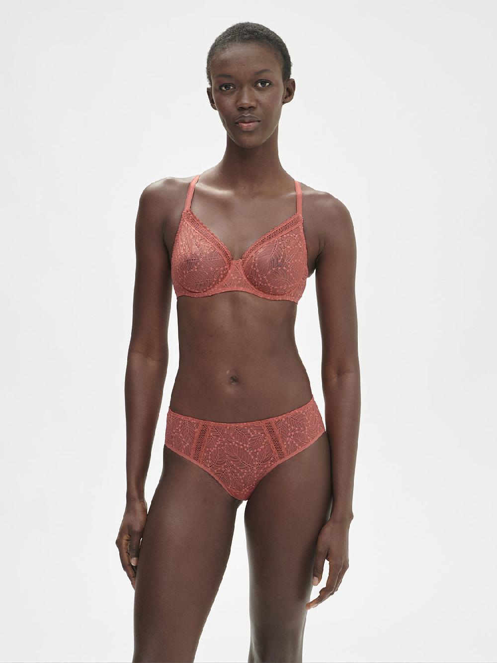 Simone Pérèle Soutien-gorge Avec Armatures Moulé Décolleté Plongeant - Rose Texas