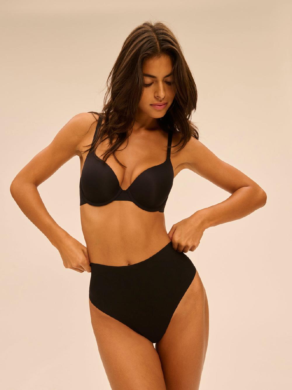 Simone Pérèle Soutien-gorge Coque Emboitante Décolleté Plongeant - Noir