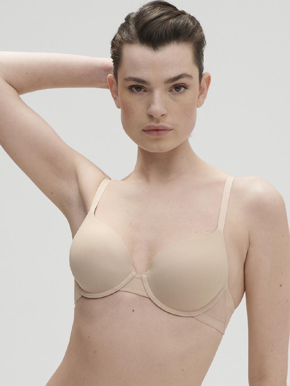 Simone Pérèle Soutien-gorge Coque Emboitante Décolleté Plongeant - Peau Rosée