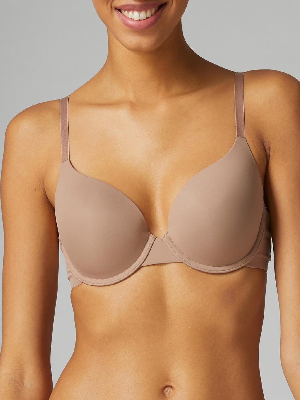 simone pérèle Soutien-gorge coque emboitante décolleté plongeant - Amaretto