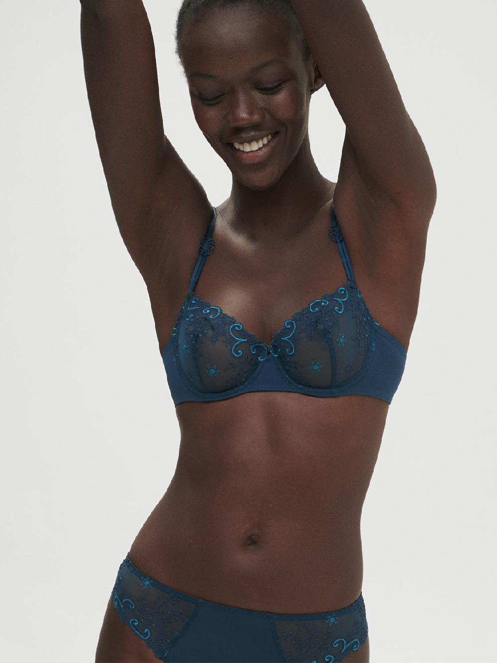 simone pérèle Soutien-gorge corbeille - Bleu Prestige