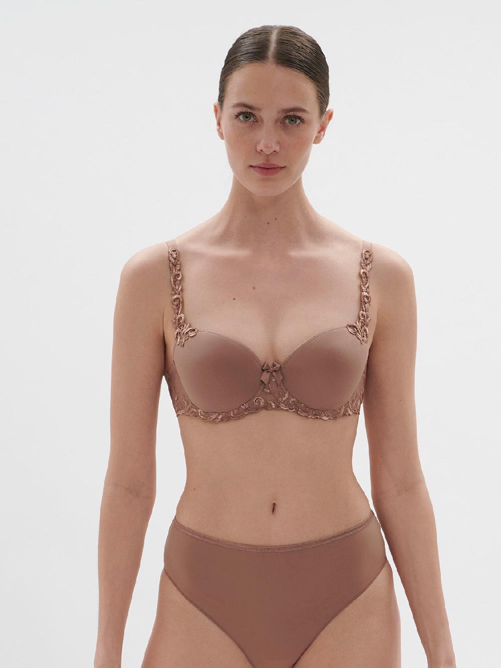 simone pérèle Soutien-gorge corbeille en spacer 3D - Amaretto