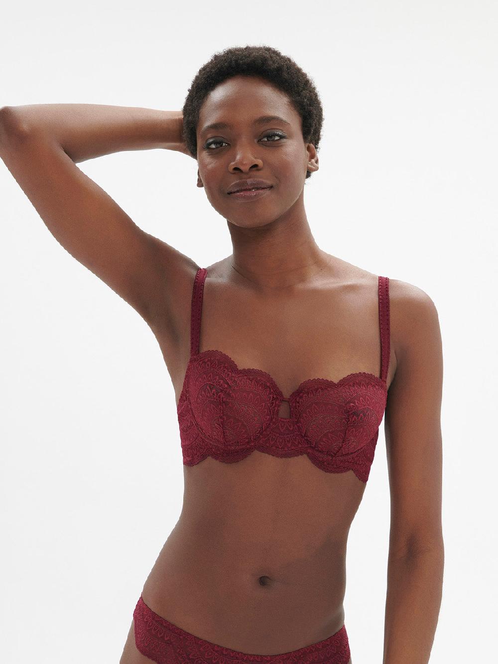simone pérèle Soutien-gorge corbeille - Rouge Spinelle simone pérèle Soutien-gorge corbeille - Rouge Spinelle