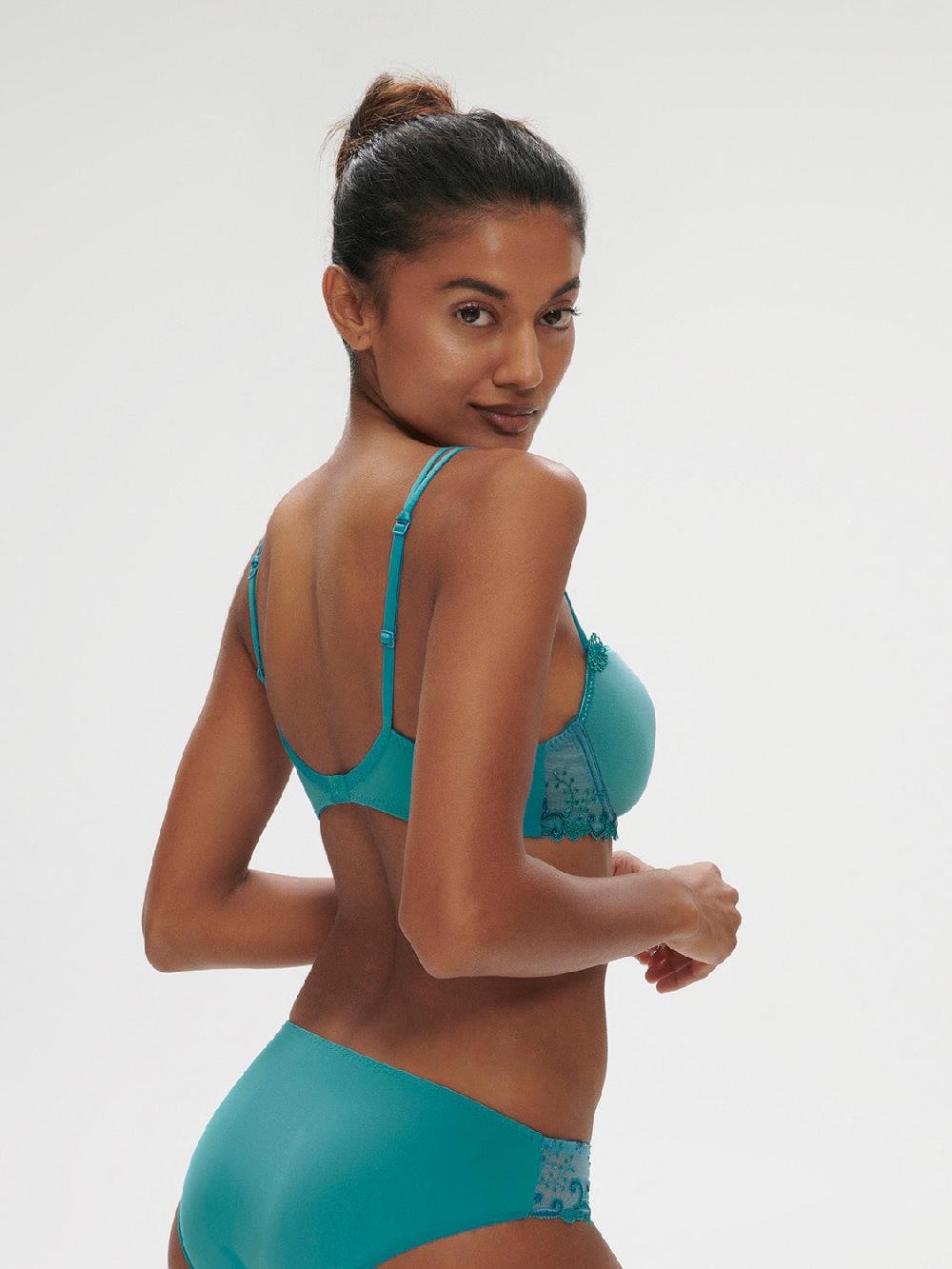 Simone Pérèle Soutien-gorge Décolleté Carré En Spacer 3D - Bleu Atoll