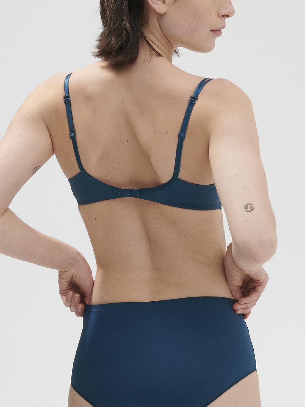 Simone Pérèle Soutien-gorge Décolleté Carré En Spacer 3D - Bleu Prestige