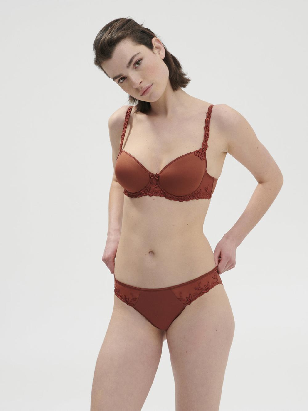 Simone Pérèle Soutien-gorge Décolleté Carré En Spacer 3D - Brun Canyon
