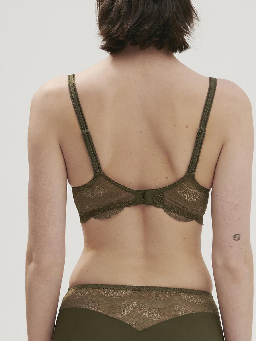 Simone Pérèle Soutien-gorge Décolleté Carré En Spacer 3D - Vert Aventure