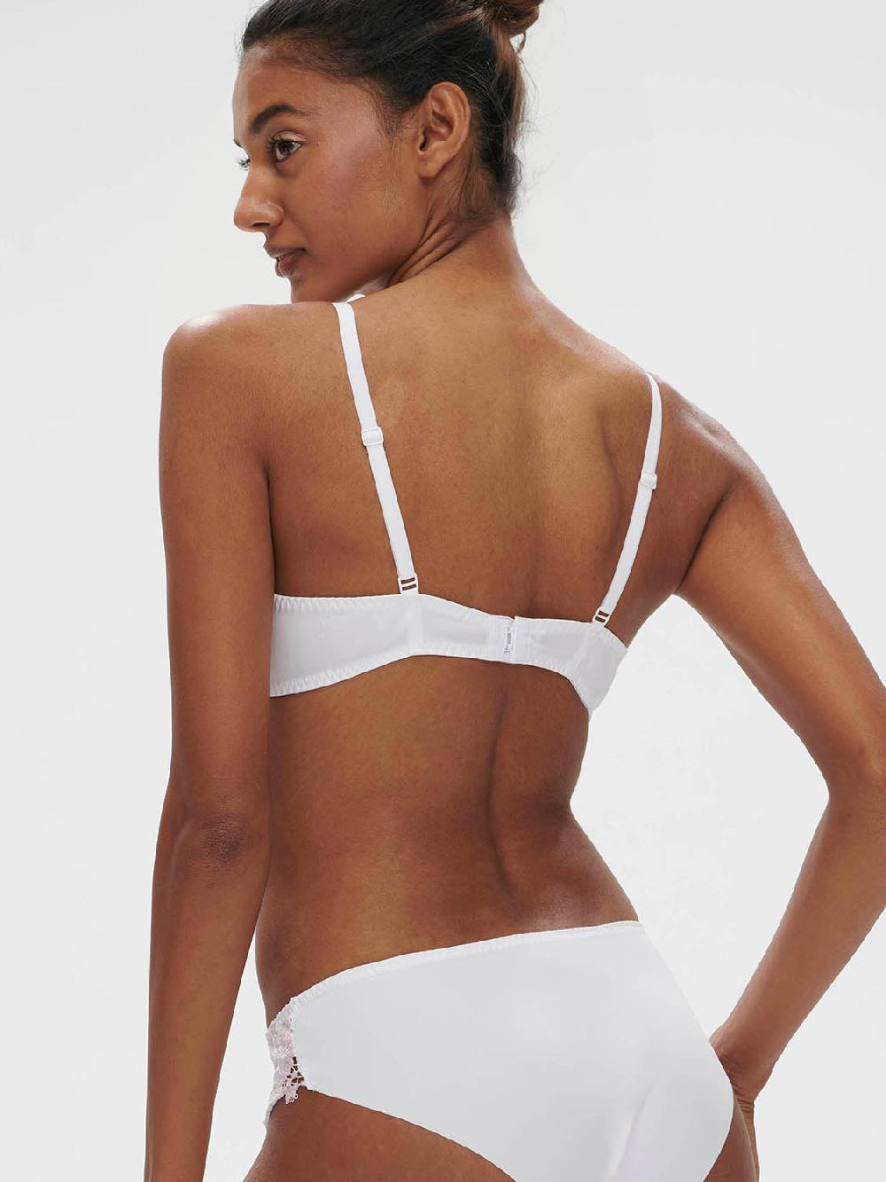 Simone Pérèle Soutien-gorge Push-up Décolleté Plongeant - Blanc Cristal